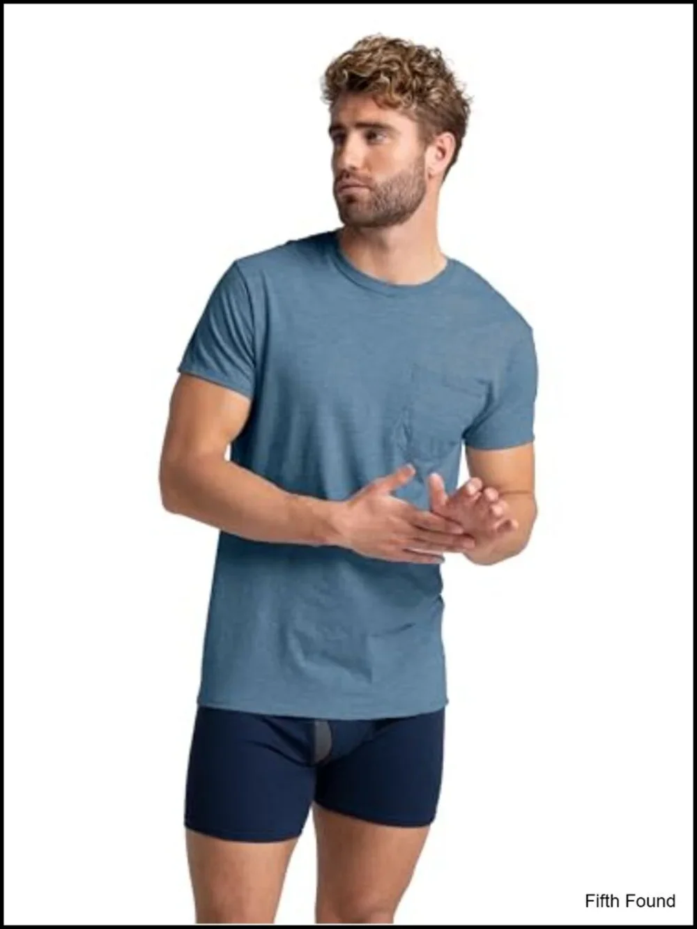 Men's Moisture Wicking Pocket Tees, Tag Free Crew Neck Short Sleeve (3 Pack)